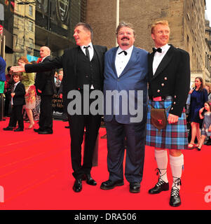 Craig Ferguson, Robbie Coltrane et Kevin McKidd Edinburgh International Film Festival 2012 - Premiere 'Brave' - Édimbourg, Écosse - 30.06.12 Banque D'Images