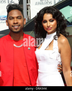 Miguel BET Awards 2012 Au Shrine Auditorium - Arrivées Los Angeles, Californie - 01.07.12 Banque D'Images