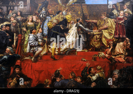 Jan Matejko (1838-1893). Peintre polonais. L'hommage prussien, 1882. Musée national. Cracovie. La Pologne. Banque D'Images