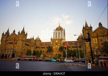 La gare Chhatrapati Shivaji Banque D'Images