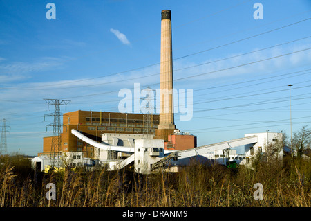 Uskmouth Power Station, Newport, Newport, Pays de Galles. Banque D'Images