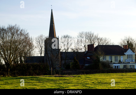 L'église St Mary vierge, Nash, Gwent Niveau à Newport, Pays de Galles. Banque D'Images