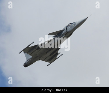 Fairford, UK. 20 juillet, 2013. Un Saab Gripen exploité par le vol des Forces Canadiennes Défense hongroise au 2013 Royal International Air Banque D'Images