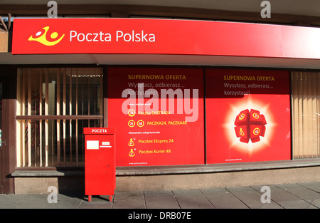 Poczta Polska qui est la Poste polonaise à Cracovie Banque D'Images