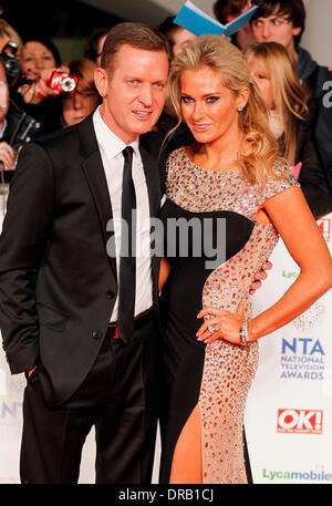 JEREMY KYLE CARLA GERMAINE NATIONAL TV AWARDS 2014 LONDON ENGLAND UK 22 Janvier 2014 Banque D'Images