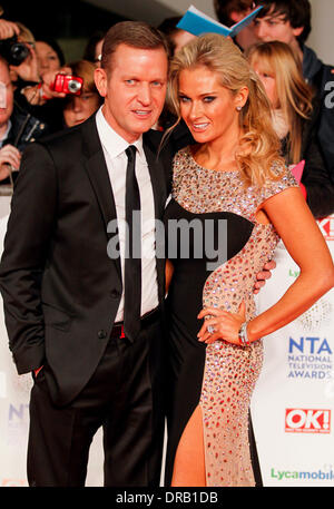 JEREMY KYLE CARLA GERMAINE NATIONAL TV AWARDS 2014 LONDON ENGLAND UK 22 Janvier 2014 Banque D'Images