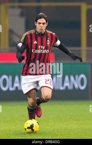 Milan, Italie. 22 janvier, 2014. Kaka (Milan) Football / Soccer : Coppa Italia (TIM Cup) en quart de finale entre l'AC Milan 1-2 Udinese au Stadio Giuseppe Meazza de Milan, Italie . (Photo Enrico Calderoni/AFLO SPORT) Banque D'Images