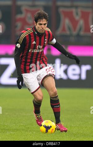 Milan, Italie. 22 janvier, 2014. Kaka (Milan) Football / Soccer : Coppa Italia (TIM Cup) en quart de finale entre l'AC Milan 1-2 Udinese au Stadio Giuseppe Meazza de Milan, Italie . (Photo Enrico Calderoni/AFLO SPORT) Banque D'Images