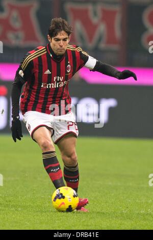 Milan, Italie. 22 janvier, 2014. Kaka (Milan) Football / Soccer : Coppa Italia (TIM Cup) en quart de finale entre l'AC Milan 1-2 Udinese au Stadio Giuseppe Meazza de Milan, Italie . (Photo Enrico Calderoni/AFLO SPORT) Banque D'Images