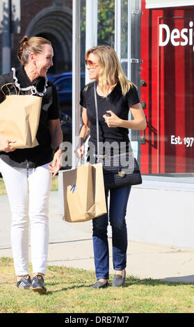 Ellen Pompeo shopping sur Beverly Blvd Los Angeles, Californie - 06.07.12 Banque D'Images