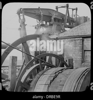 Moteur, faisceau Newcomen rotative Farme Colliery, Varna, Glasgow en Écosse. Banque D'Images