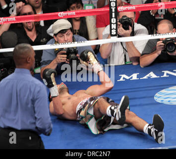 Amir Khan Amir Khan vs Danny Garcia WBC/WBA Super léger et vacants Ring Magazine titre Champion Junior lutte au Mandalay Bay Events Center de Las Vegas, Nevada - 14.07.12 Banque D'Images