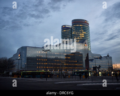 Le bâtiment du siège néerlandais Rabobank dans la ville d'Utrecht, Pays-Bas Banque D'Images