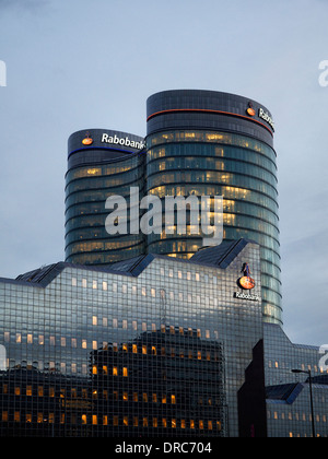 Le bâtiment du siège néerlandais Rabobank dans la ville d'Utrecht, Pays-Bas Banque D'Images