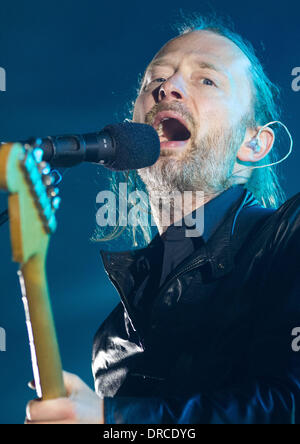 Thom Yorke de Radiohead au Festival Optimus Alive Passeio Maritimo de Alges - Jour 3 Alges, Portugal - 15.07.12 Banque D'Images