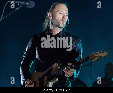 Thom Yorke de Radiohead au Festival Optimus Alive Passeio Maritimo de Alges - Jour 3 Alges, Portugal - 15.07.12 Banque D'Images