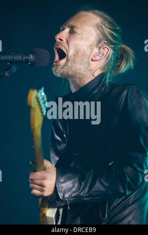 Thom Yorke de Radiohead au Festival Optimus Alive Passeio Maritimo de Alges - Jour 3 Alges, Portugal - 15.07.12 Banque D'Images