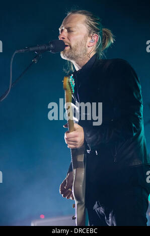 Thom Yorke de Radiohead au Festival Optimus Alive Passeio Maritimo de Alges - Jour 3 Alges, Portugal - 15.07.12 Banque D'Images