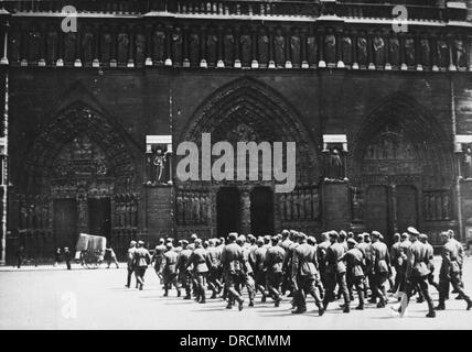 Occupation Allemande de la France WWII Banque D'Images