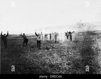 Prisonniers allemands WWI Banque D'Images