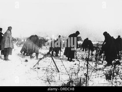 Prisonniers allemands WWI Banque D'Images