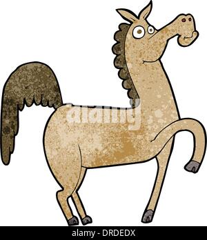 Funny cartoon horse Illustration de Vecteur