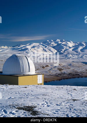 L'Université de Canterbury's Mount John Astronomical Observatory près de Lake Tekapo, Nouvelle-Zélande. Banque D'Images