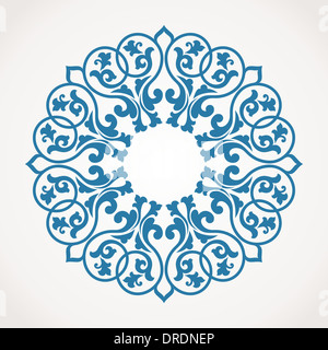 Ornement Motif rond. Banque D'Images