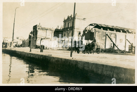 Izmir, Turquie - Résultats de bombardement en 1915 (3/9) Banque D'Images