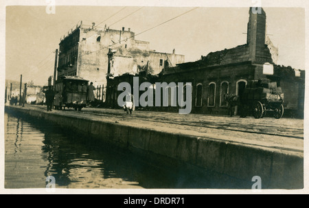 Izmir, Turquie - Résultats de bombardement en 1915 (4/9) Banque D'Images