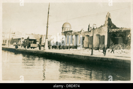 Izmir, Turquie - Résultats de bombardement en 1915 (5/9) Banque D'Images