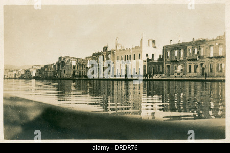 Izmir, Turquie - Résultats de bombardement en 1915 (6/9) Banque D'Images