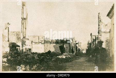 Izmir, Turquie - Résultats de bombardement en 1915 (8/9) Banque D'Images