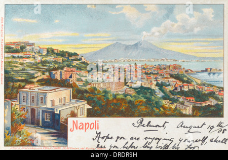 Naples, Italie - vue sur le Vésuve Banque D'Images