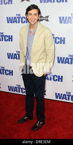 Nicholas Braun Los Angeles premiere de "la montre" tenue à l'Grauman's Chinese Theatre Hollywood, Californie - 23.07.12 Banque D'Images