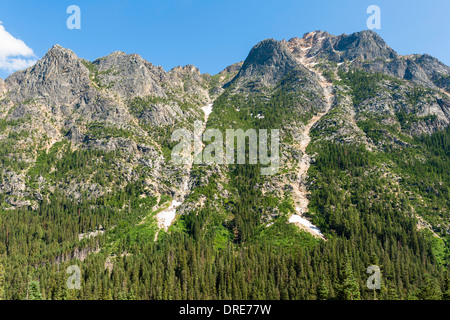 Paysages de montagne Cascade à Washington passent, Cascades Nord Autoroute, route 20, Washingon State, USA Banque D'Images