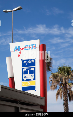 MyCiti Bus à Sea Point - Le Cap - Afrique du Sud Banque D'Images