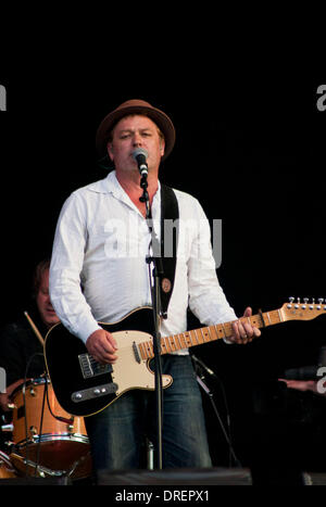 Mark Chadwick de les niveleurs BT London Live Performances Hyde Park - Londres, Angleterre - 01.08.12 Banque D'Images