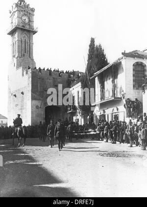 Général Allenby entrée à Jérusalem 1917 Banque D'Images