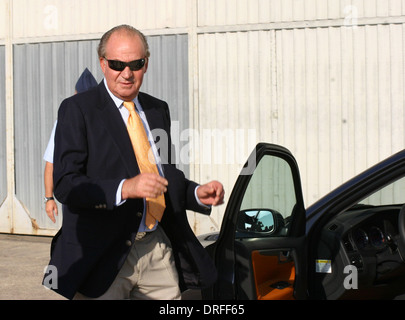 L'Espagne, le Roi Juan Carlos vu dans un événement à l'île de Majorque, Espagne Banque D'Images