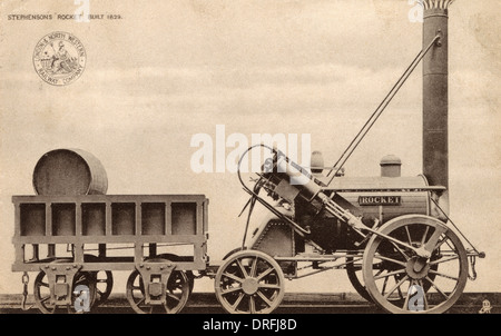 Réplique de George Stephenson's Rocket Locomotive Banque D'Images