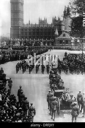 Funérailles d'Edith Cavell, l'abbaye de Westminster, Londres Banque D'Images