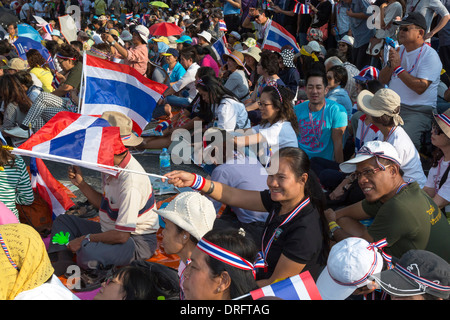 Manifestation politique, Bangkok, Thaïlande Banque D'Images