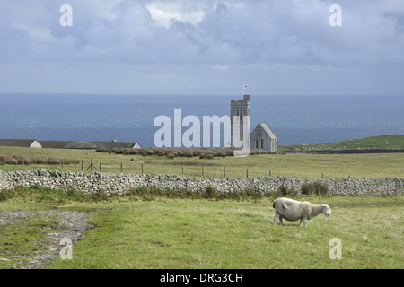 St Helen's Church, Lundy, Devon Banque D'Images