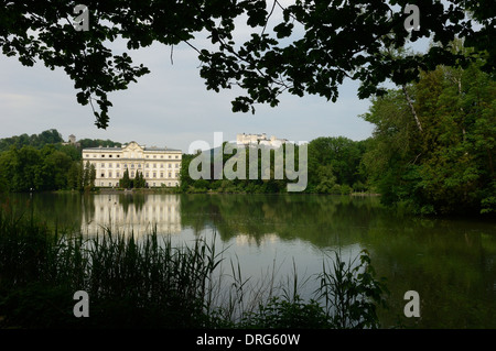 Palais Leopoldskron. Utilisé comme la "Villa de la famille Trapp' dans le film 'The Sound of Music'. Salzbourg. L'Autriche Banque D'Images