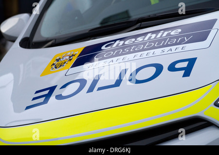 Véhicule de police Cheshire livery comme vu dans London, UK, Europe, UNION EUROPÉENNE Banque D'Images