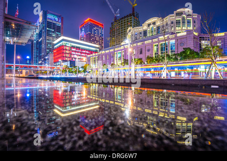 Taipei, Taïwan cityscape à Xinyi district financier. Banque D'Images