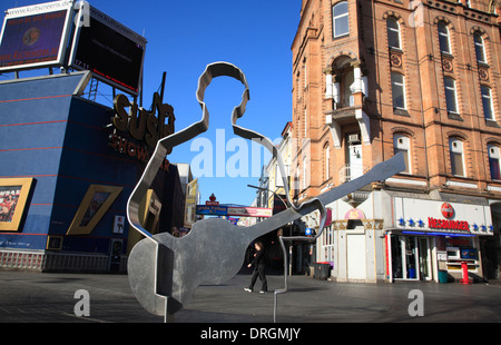 Beatles Platz à Reeperbahn, St Pauli, Hambourg, Allemagne, Europe Banque D'Images