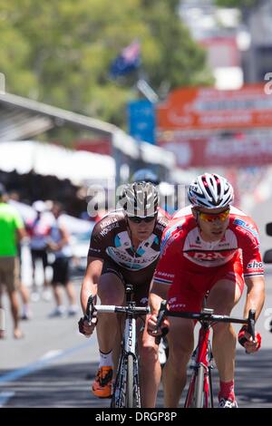 Adélaïde, Australie du Sud, Australie. 26 janvier, 2014. Stade 6, Circuit de la rue Adelaide 85km, de l'UCI Tour Down Under, en Australie. Crédit : Gary Francis/ZUMAPRESS.com/Alamy Live News Banque D'Images