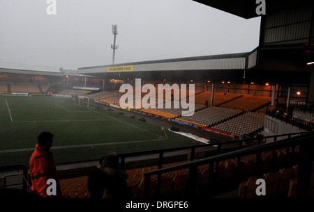 Le temps orageux à Port Vale football ground à Burslem Stoke on Trent Staffordshire Banque D'Images